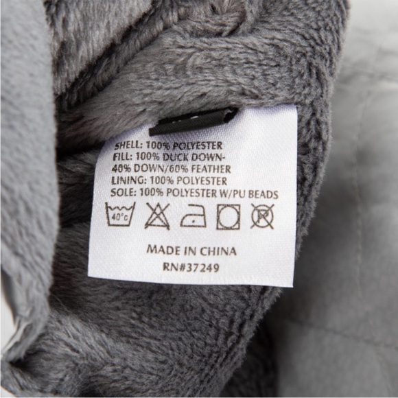 REI Co-op Cabiniste Down Camp Booties Gray Pearl Size Small 6 - 7 - Picture 7 of 7